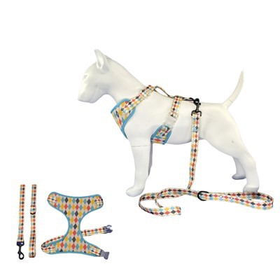 Harnais Cŵn Rhwyll Argraffedig