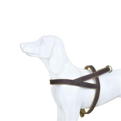 Dim Harnais Cŵn Lledr Tynnu Buwch